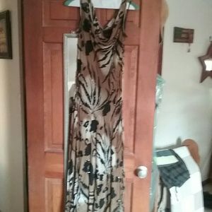 Sheer animal print in shades of brown