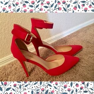 Gorgeous Red Strap Heels