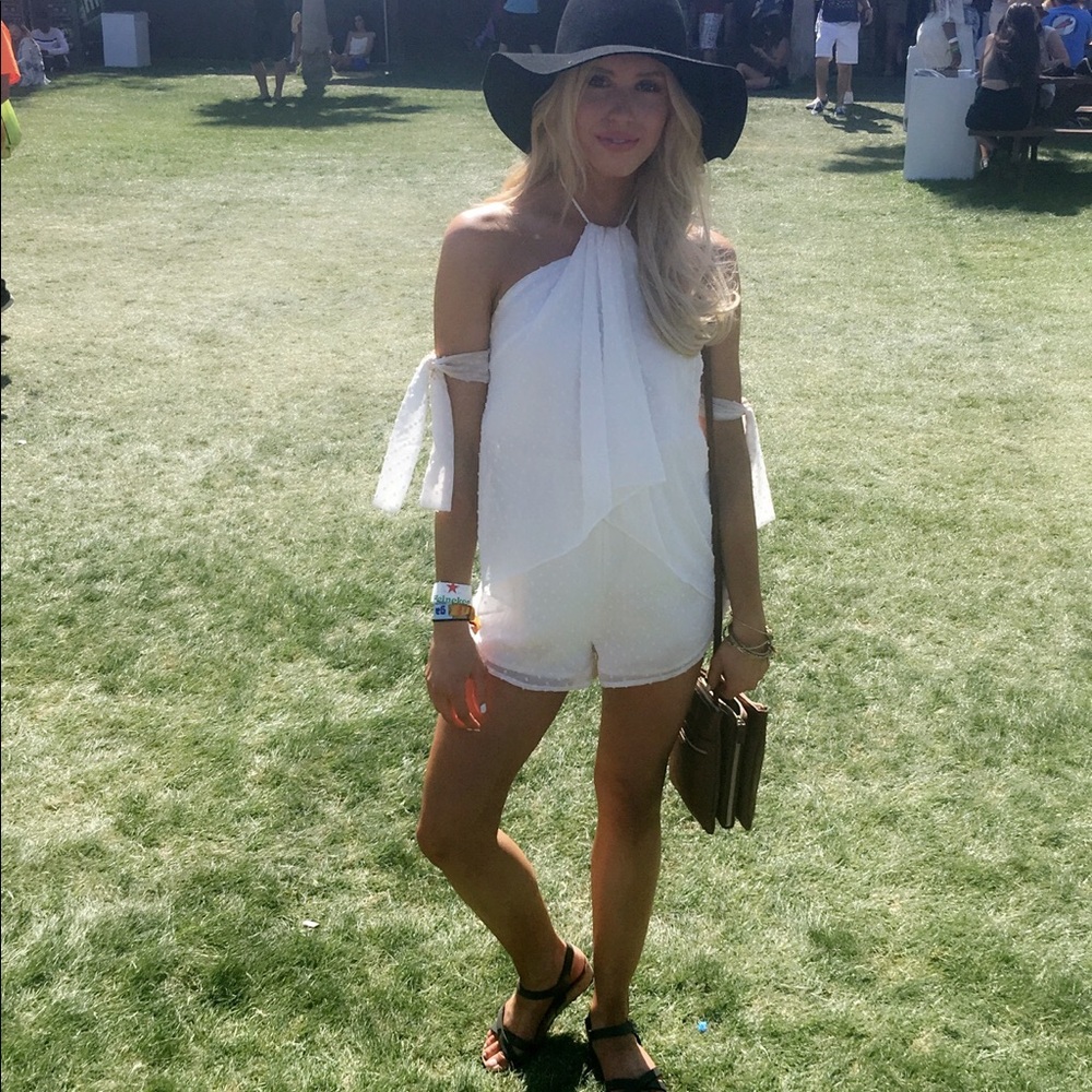 Sabo Skirt white playsuit