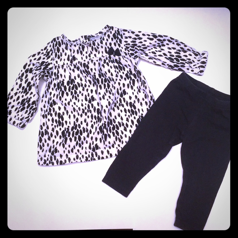 Carter Infant girl leopard print outfit
