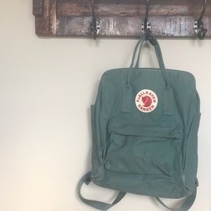 Mint Green Fjallraven Kanken Backpack