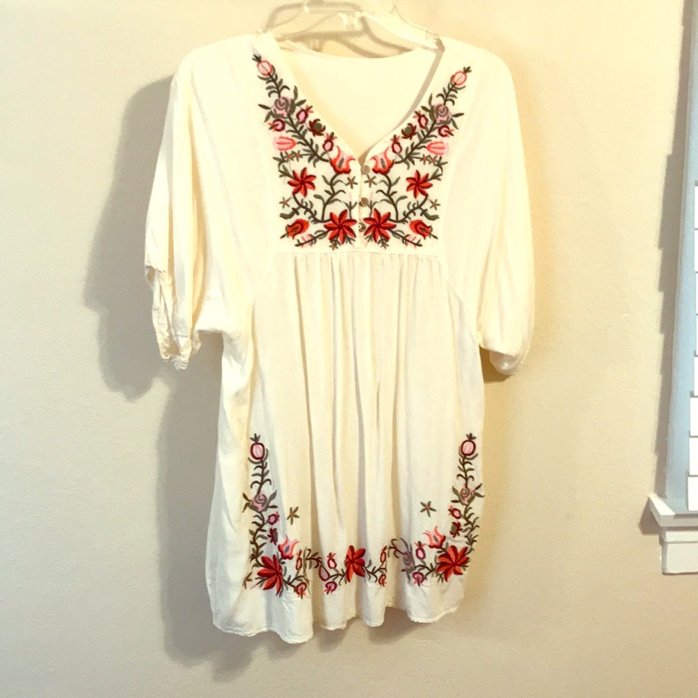 Embroidered  tunic or dress