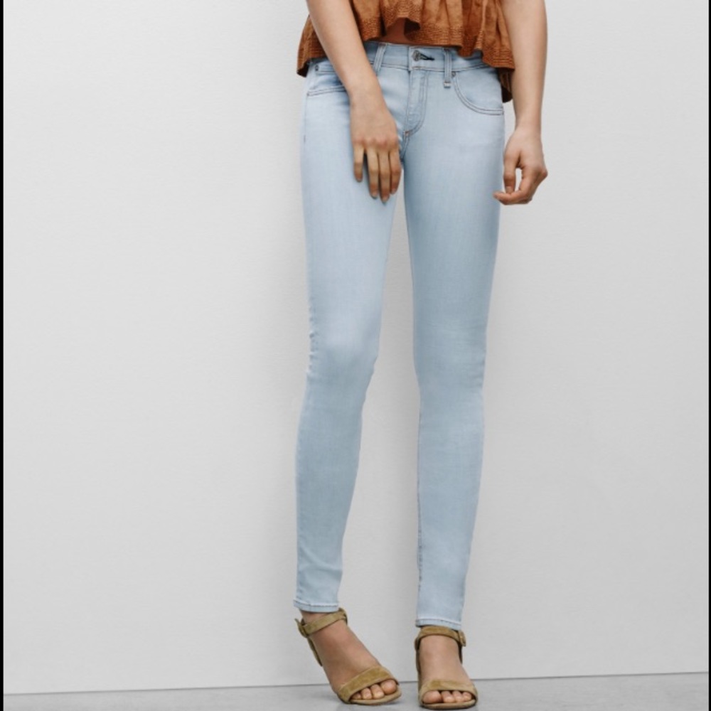 NWT Rag & Bone White Water Skinny Jeans