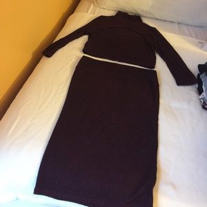 2 Piece Pencil Skirt Quarter Sleeve