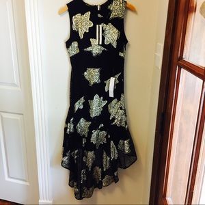 Topshop hanky hem lace midi dress exclusive