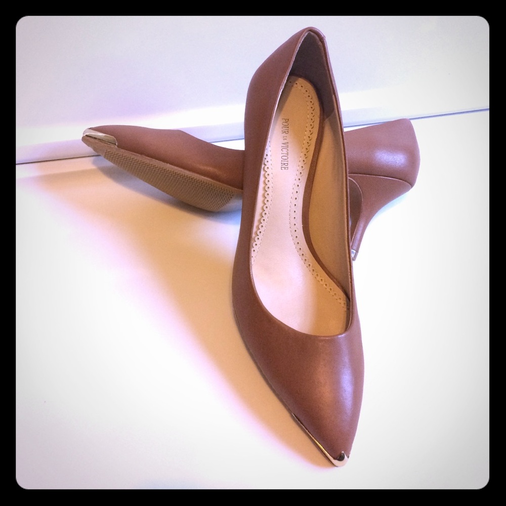 Pour la victoire leather heel