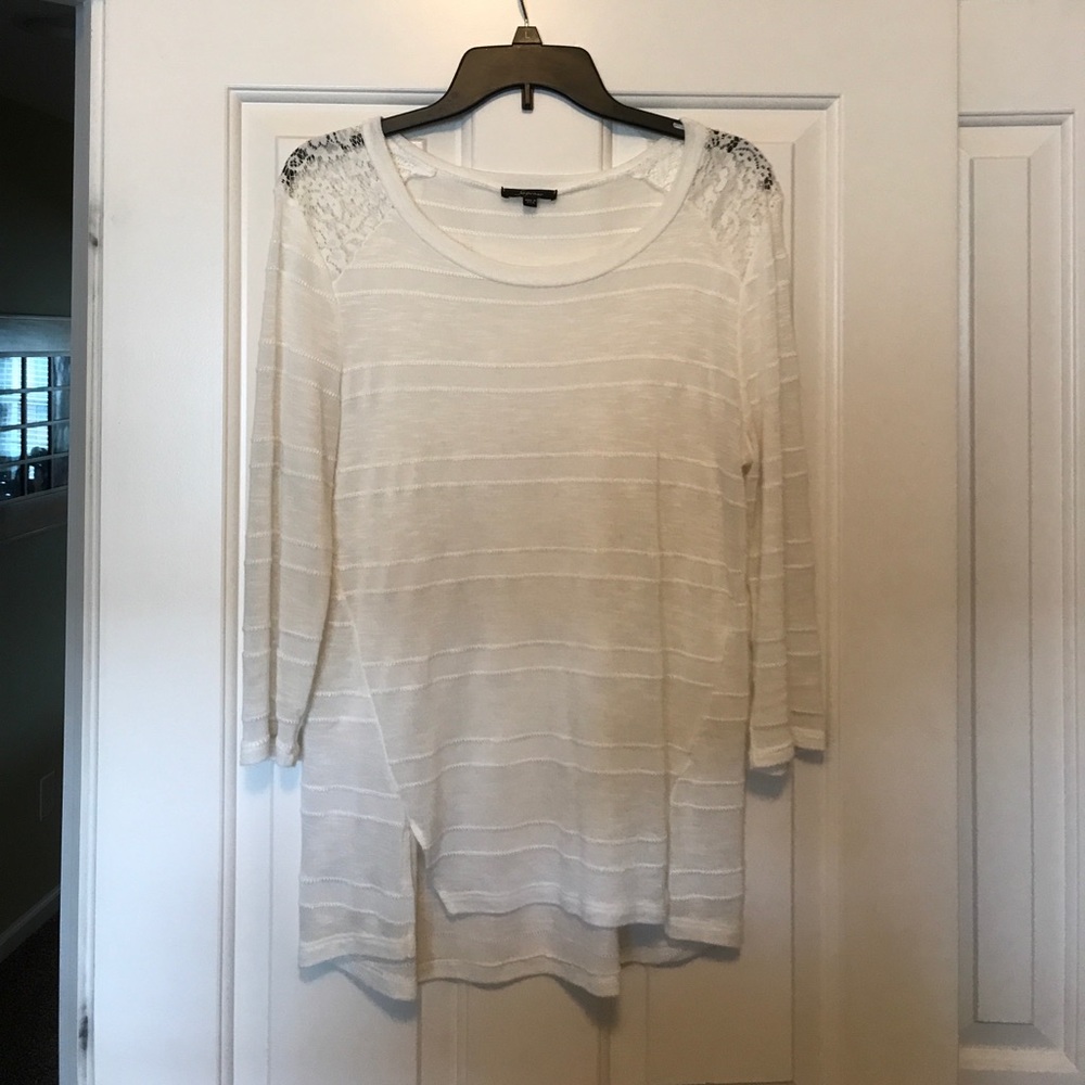 White Knit Top