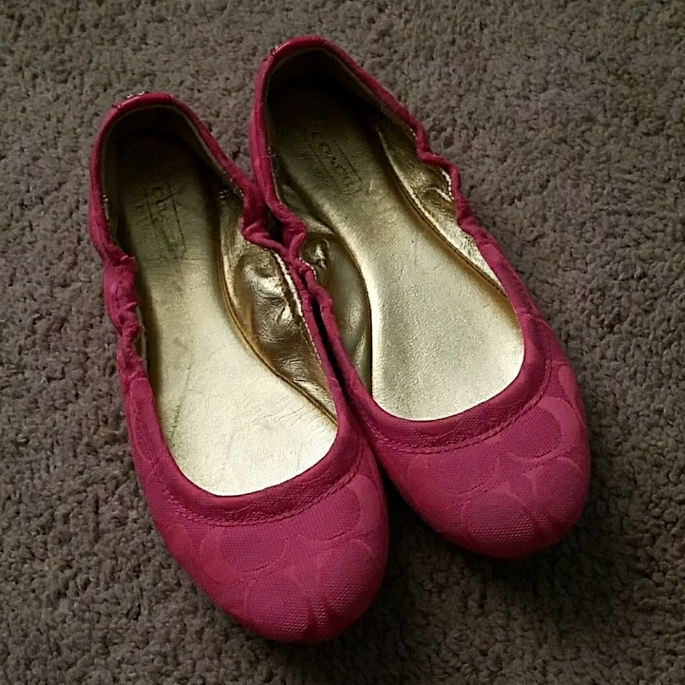 Coach Ballet Flats pink Size 6