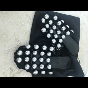 New Alexander Wang Amelia slide sandals. 38