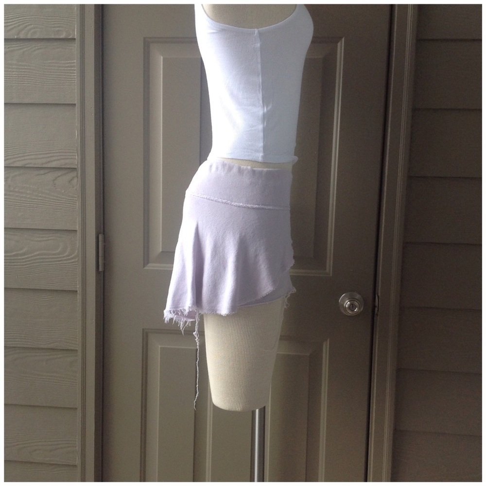 Asymmetric French Terry Shorts - Picture 5 of 8