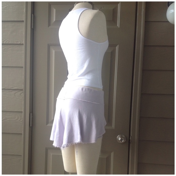 Asymmetric French Terry Shorts - Picture 3 of 8