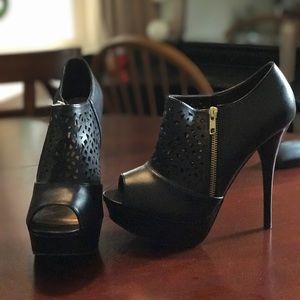 Qupid black heel shoes