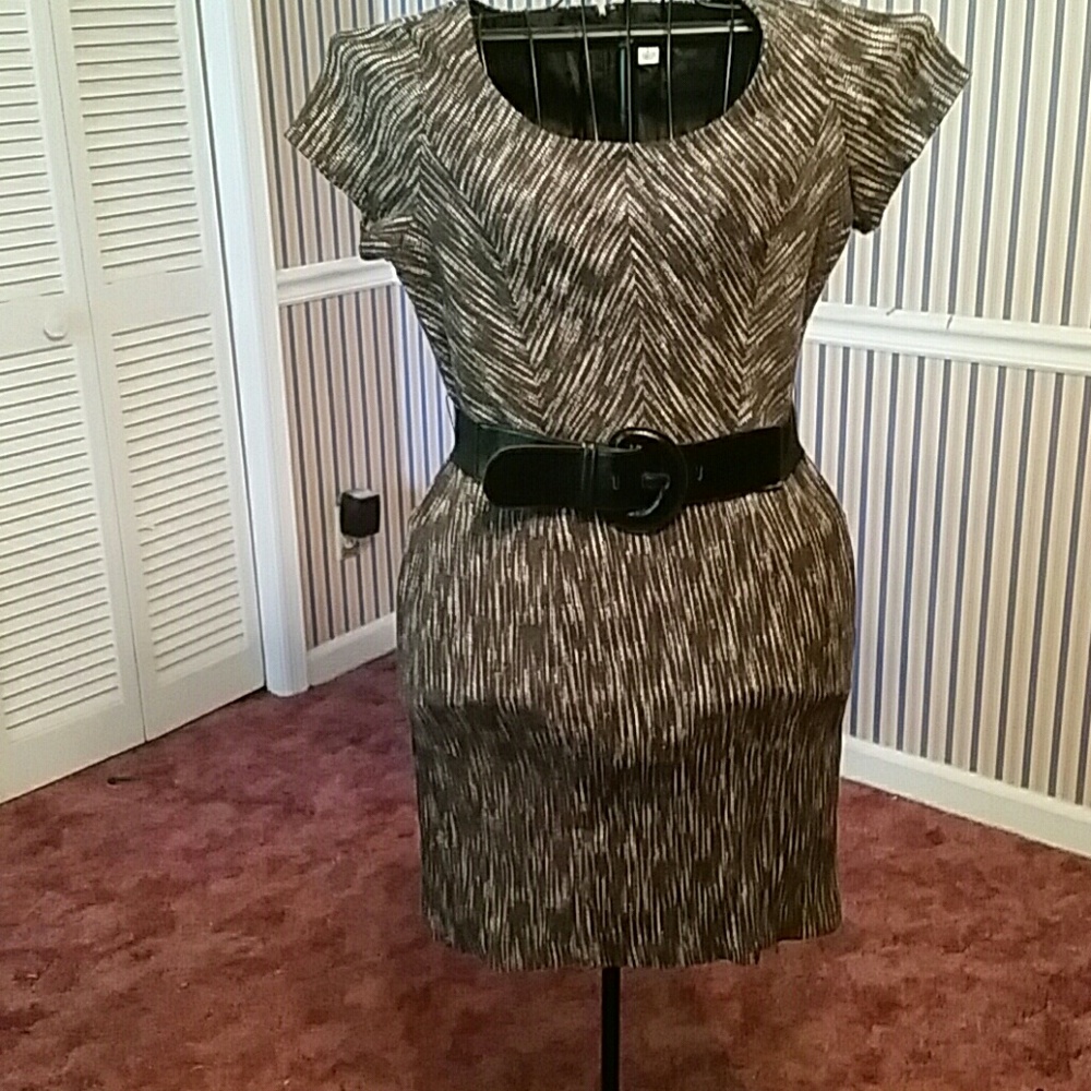 Perfect dress. Flattering waist line