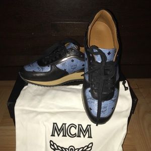 MCM Black & Denim women's sneakers