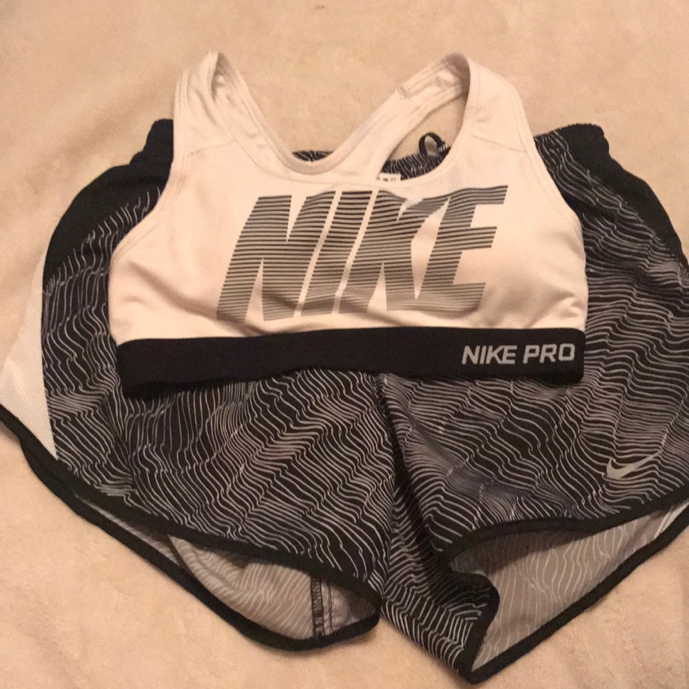 Nike Sports bra and shorts