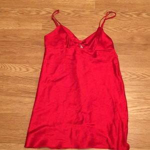 Victoria secret red lingerie slip