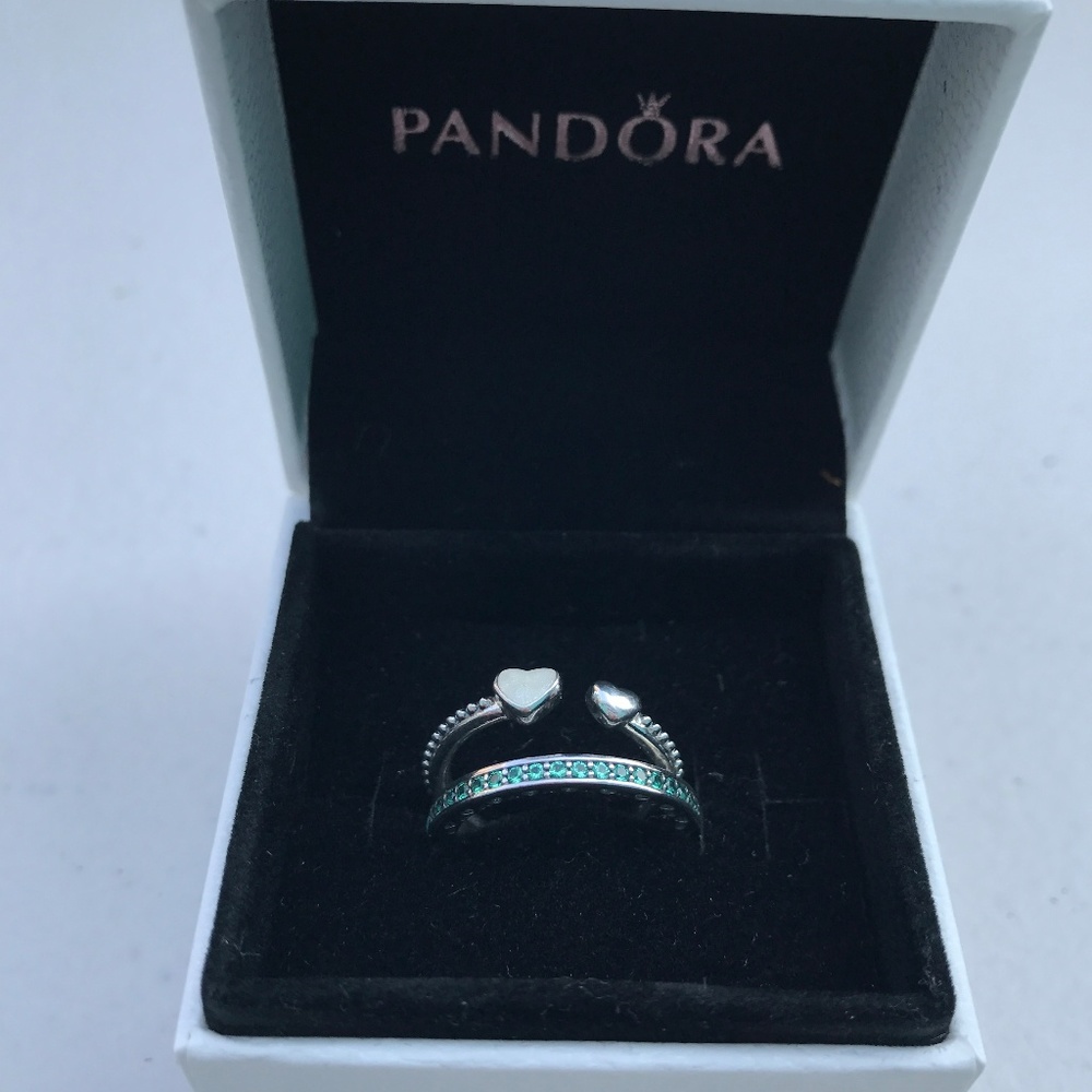 Pandora Heart Ring SET {{{{{{SORRY IS SOLD}}}}}} - Picture 1 of 5