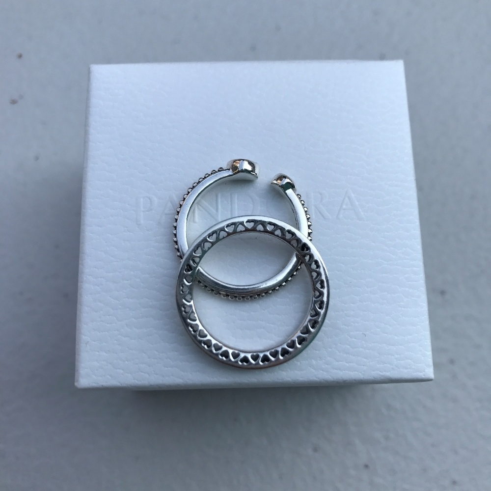 Pandora Heart Ring SET {{{{{{SORRY IS SOLD}}}}}} - Picture 2 of 5