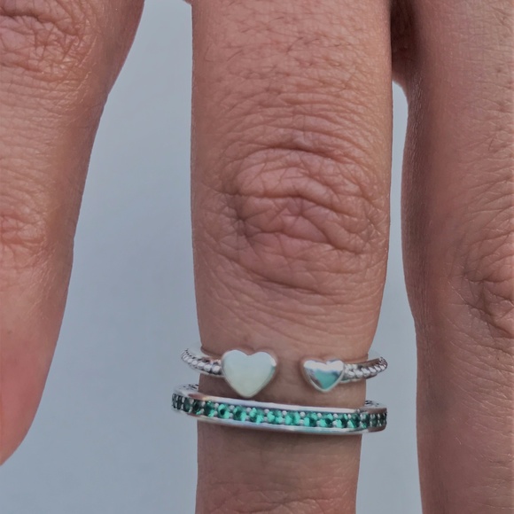 Pandora Heart Ring SET {{{{{{SORRY IS SOLD}}}}}} - Picture 3 of 5