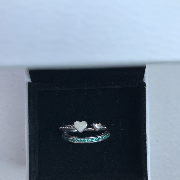 Pandora Heart Ring SET {{{{{{SORRY IS SOLD}}}}}} - Picture 4 of 5