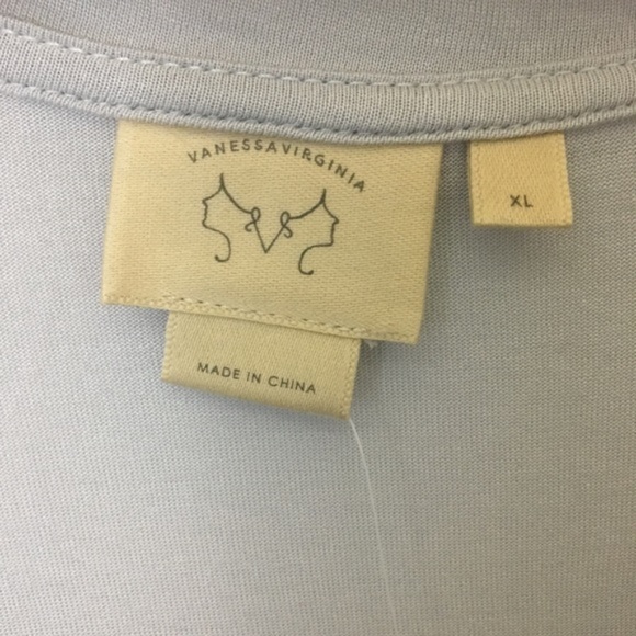 Anthro Flutter Sleeve V-neck Top NEW - Picture 4 of 8