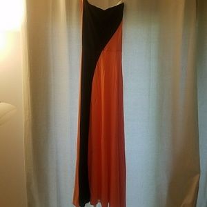 Strapless floor length gown