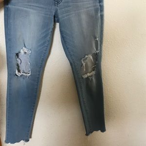 Distressed jeans