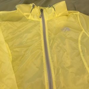 North Face Raincoat Yellow XL