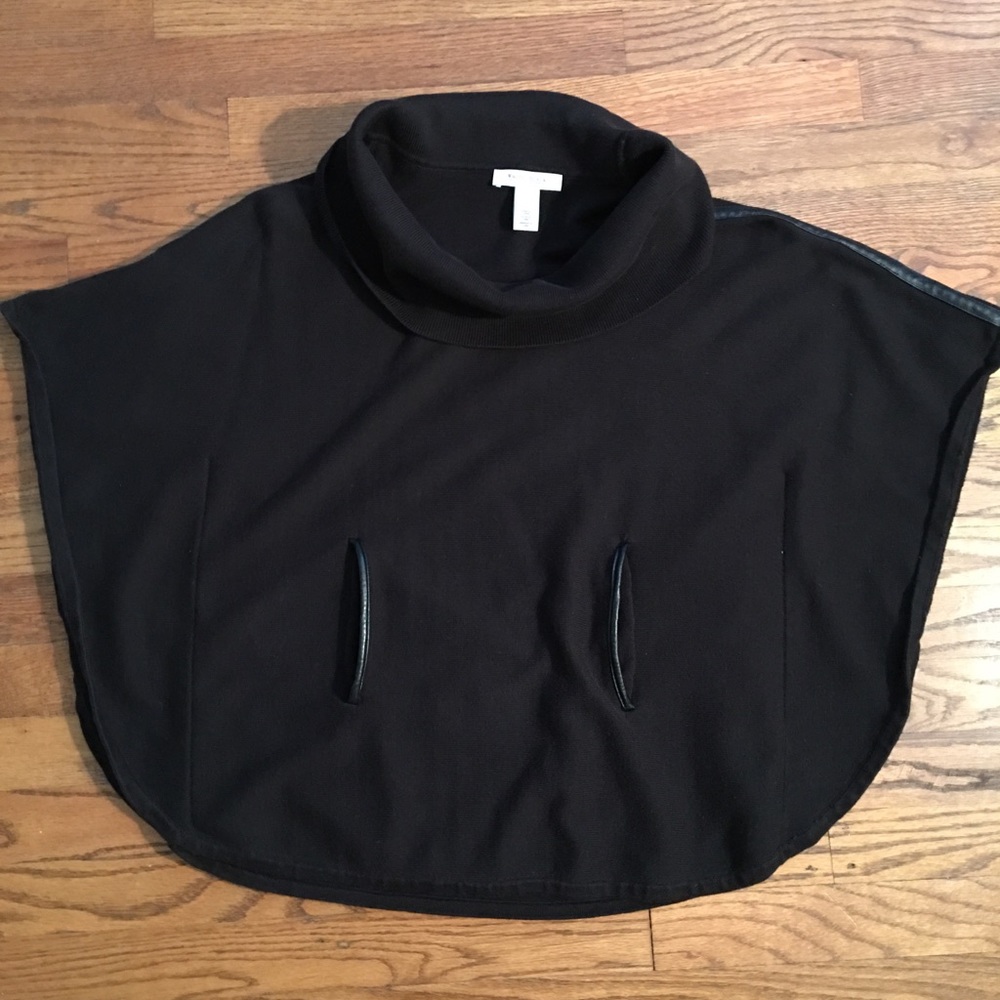 White House Black Market Black Cape -Size Small