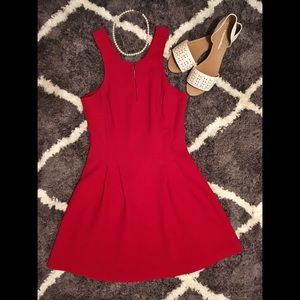 Red BCBG Fit & Flare Cocktail Dress