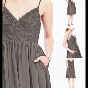 Strappy crossover Vee dress
