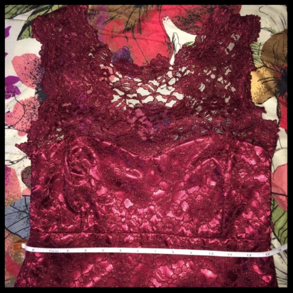 Red Lace Dress - Picture 4 of 6