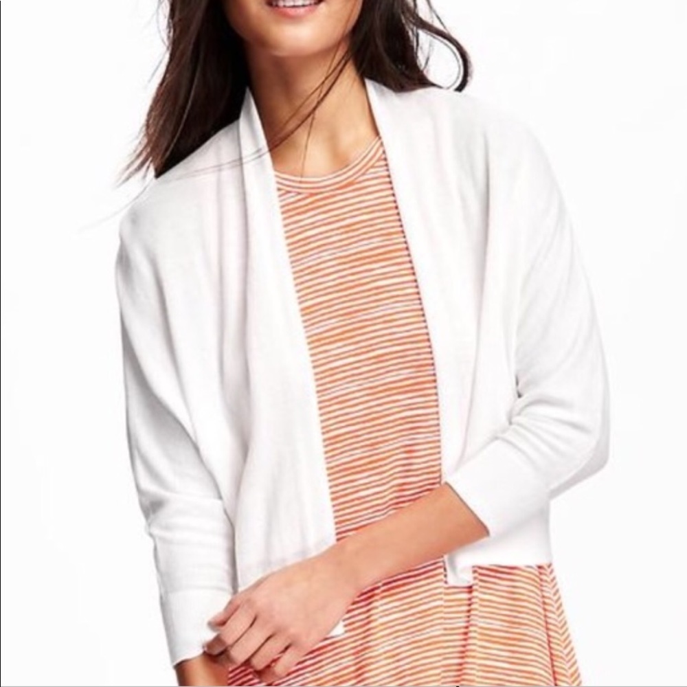 Old Navy Cropped Open Front Dolman Sleeve Cardigan