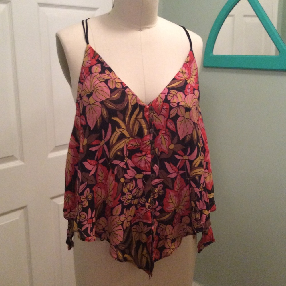 Urban Outfitters Floral Printed Tank