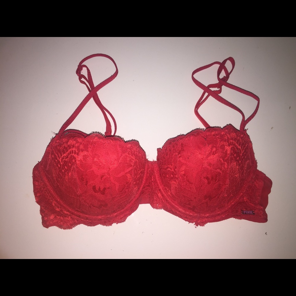 Red Lace Bra