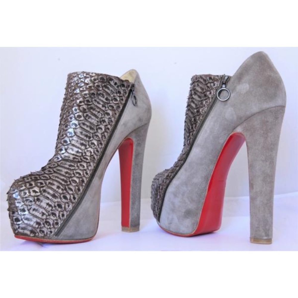 Christian Louboutin python booties - Picture 4 of 8