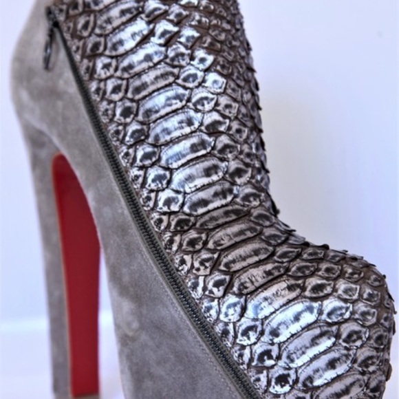 Christian Louboutin python booties - Picture 3 of 8