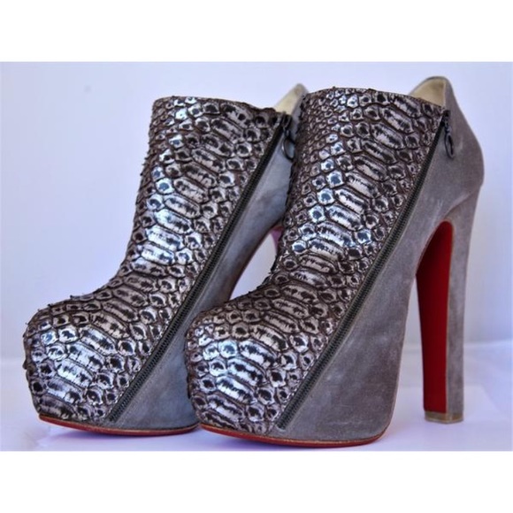 Christian Louboutin python booties - Picture 6 of 8