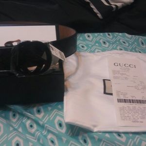 Authentic Black Gucci Belt