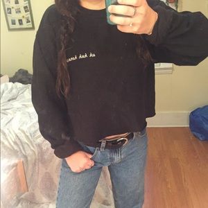 Cropped Brandy Sweatshirt