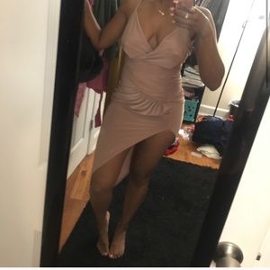 Boohoo mauve dress