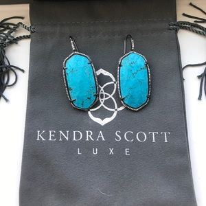 Kendra Scott luxe earrings turquoise
