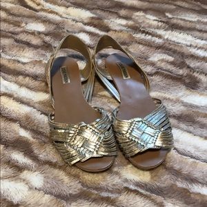 Gold Steve Madden sandals