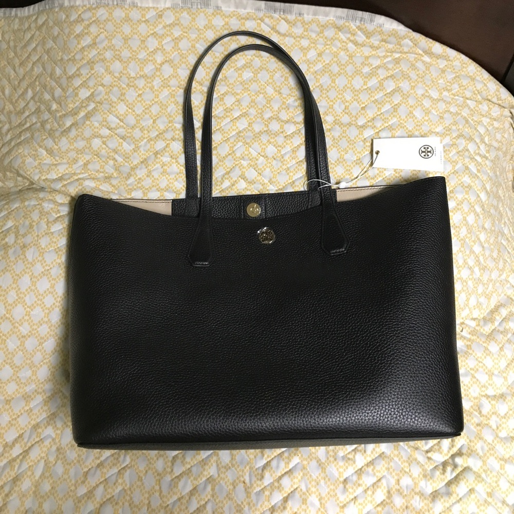 New Tory Burch Perry Black Tote