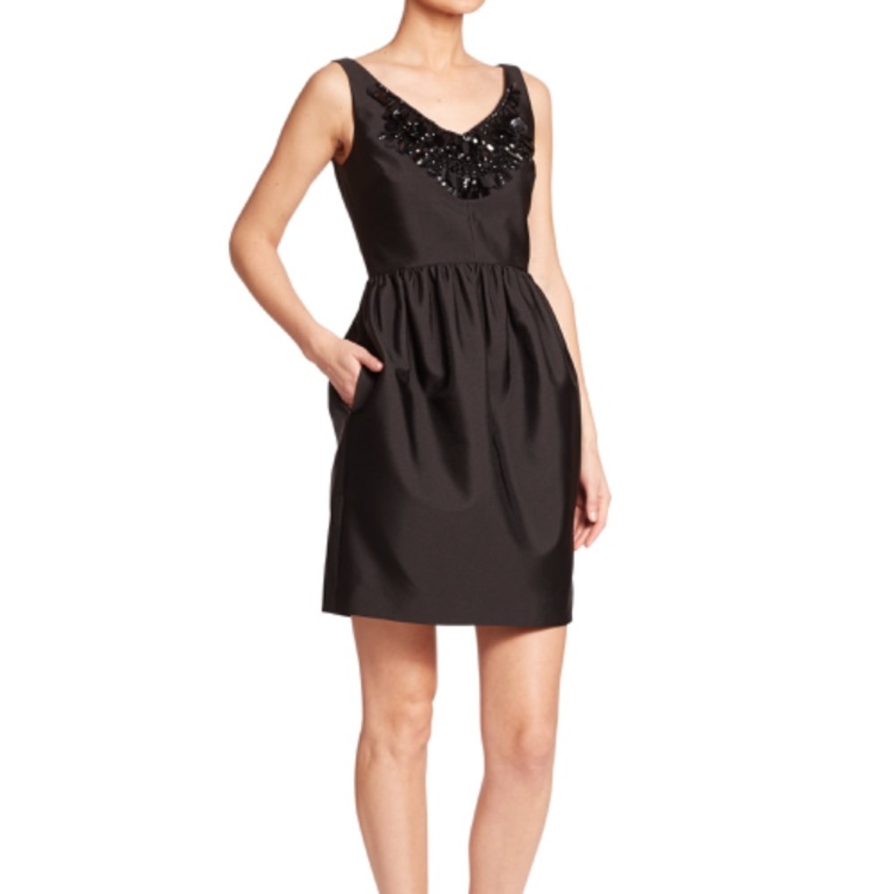 Kate Spade Cupcake Dress, Embellished Black, Sz 10