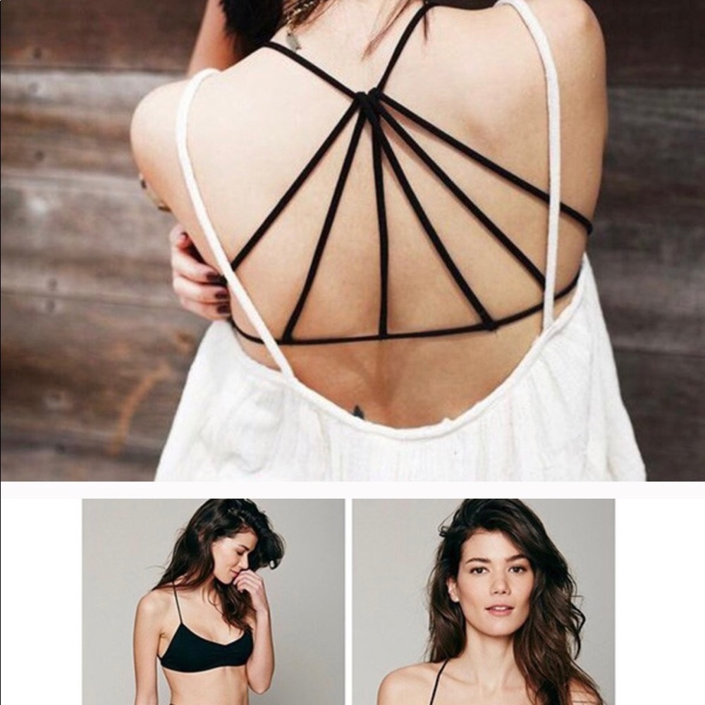 Black Strappy Back bralette