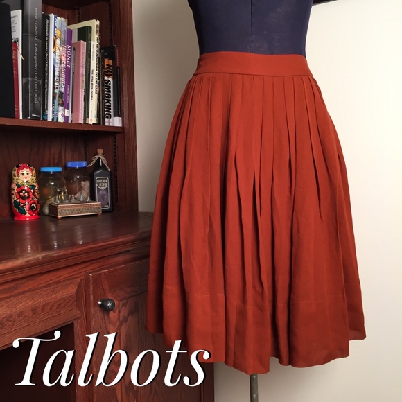 Talbots Dresses & Skirts - Talbots Silk Pleated Skirt