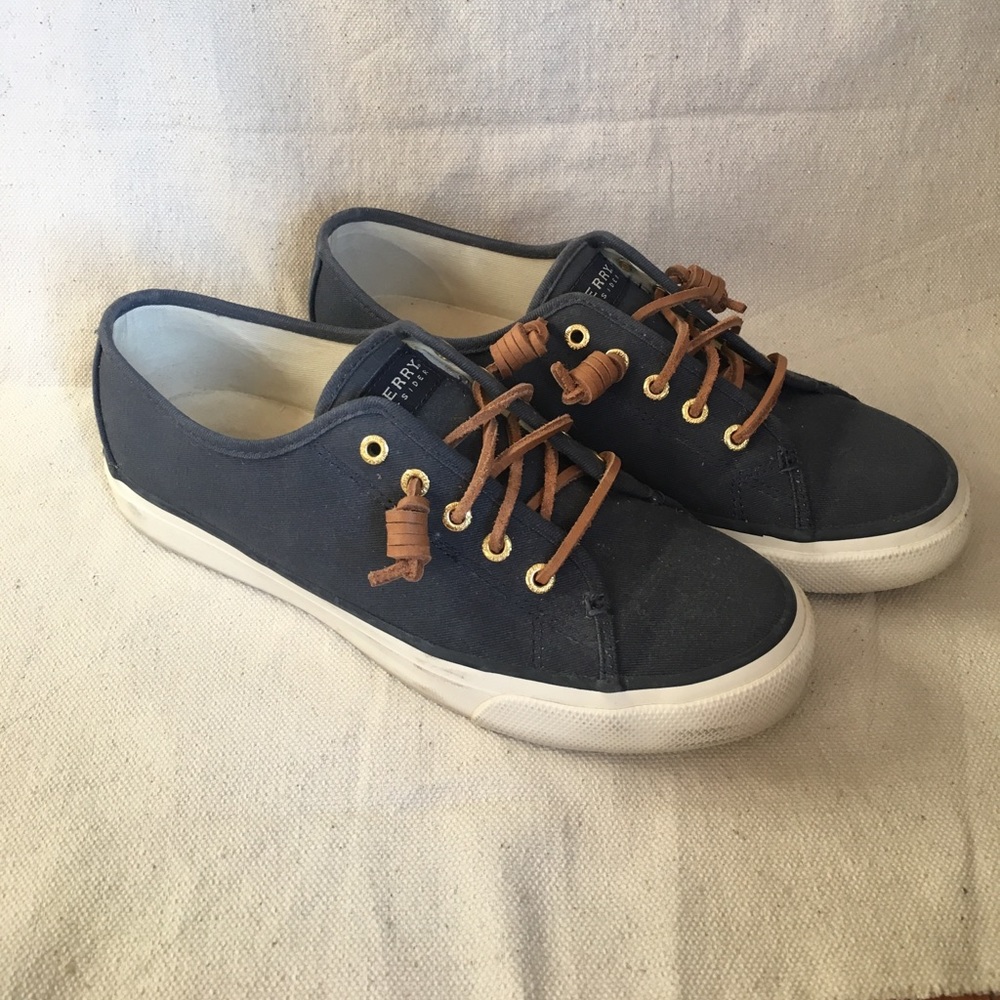 Women's Sperry's - navy blue