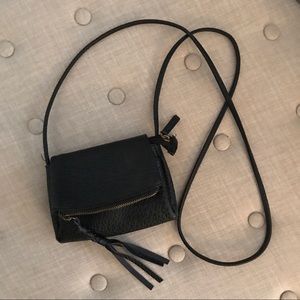 Black braided Crossbody purse