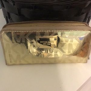 Michael Kors gold wallet